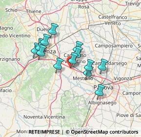 Mappa Via M. Bettinardi, 36040 Grisignano di Zocco VI, Italia (11.13357)