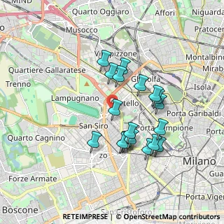 Mappa Viale Paolo Onorato Vigliani, 20148 Milano MI, Italia (1.56632)
