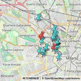 Mappa Viale Paolo Onorato Vigliani, 20148 Milano MI, Italia (1.5495)