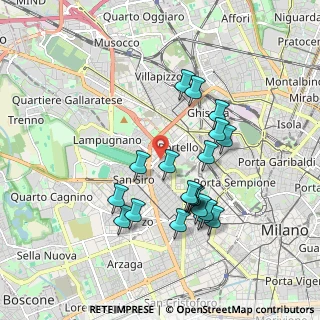 Mappa Viale Paolo Onorato Vigliani, 20148 Milano MI, Italia (1.7205)