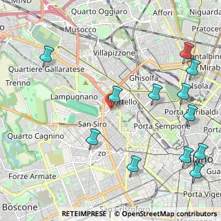 Mappa Viale Paolo Onorato Vigliani, 20148 Milano MI, Italia (2.78833)