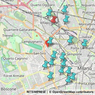 Mappa Viale Paolo Onorato Vigliani, 20148 Milano MI, Italia (2.44118)