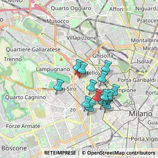 Mappa Viale Paolo Onorato Vigliani, 20148 Milano MI, Italia (1.53429)