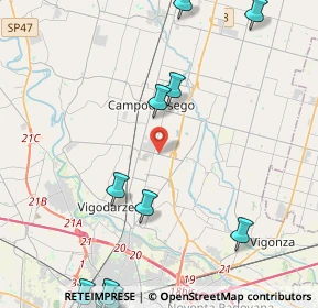 Mappa Via Pontarola, 35011 Campodarsego PD, Italia (7.144)