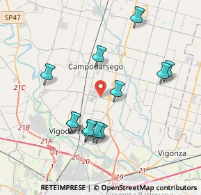 Mappa Via Pontarola, 35011 Campodarsego PD, Italia (3.77667)