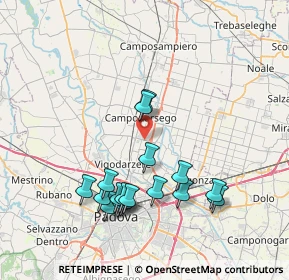 Mappa Via Pontarola, 35011 Campodarsego PD, Italia (7.69941)