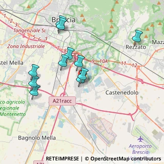 Mappa Via N. Bixio, 25010 Borgosatollo BS, Italia (3.76545)