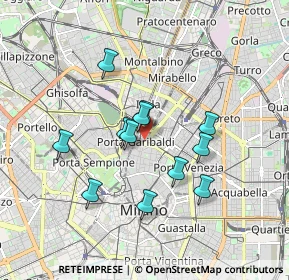 Mappa Viale Monte Grappa, 20124 Milano MI, Italia (1.47667)