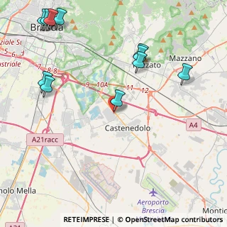 Mappa Via Martorello, 25014 Castenedolo BS, Italia (5.43818)