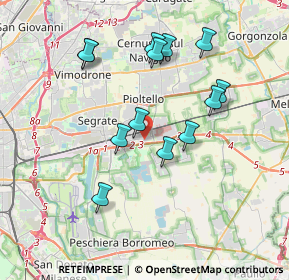 Mappa Via Giovanni Pascoli, 20096 Pioltello MI, Italia (3.53923)