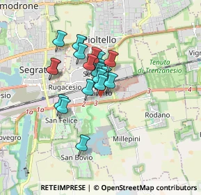 Mappa Via Giovanni Pascoli, 20096 Pioltello MI, Italia (1.21474)
