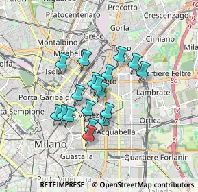 Mappa Piazzale Bacone, 20159 Milano MI, Italia (1.28167)