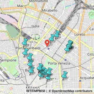 Mappa Via Antonio Locatelli, 20124 Milano MI, Italia (1.158)