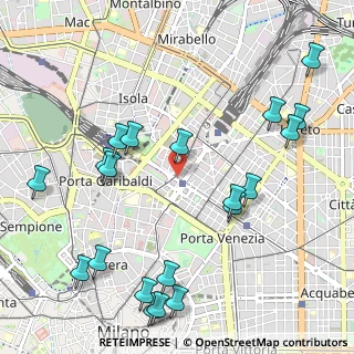 Mappa Via Antonio Locatelli, 20124 Milano MI, Italia (1.292)