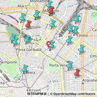 Mappa Via Antonio Locatelli, 20124 Milano MI, Italia (1.3185)