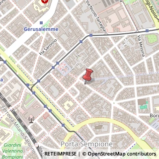 Mappa Via Luigi Canonica, 81, 20154 Milano, Milano (Lombardia)