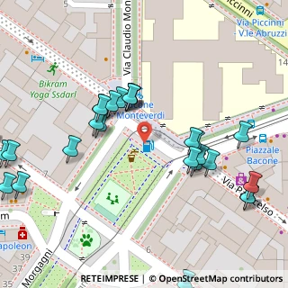 Mappa Piazzale Bacone, 20129 Milano MI, Italia (0.05517)
