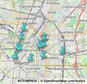 Mappa Piazzale Bacone, 20129 Milano MI, Italia (1.72667)