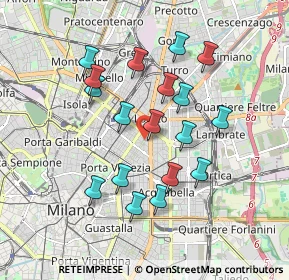 Mappa Piazzale Bacone, 20129 Milano MI, Italia (1.66333)