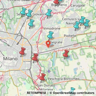 Mappa Via Trento, 20054 Segrate MI, Italia (6.13438)