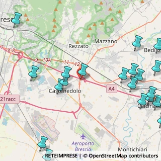 Mappa Via dei Ponticelli, 25014 Castenedolo BS, Italia (6.2255)