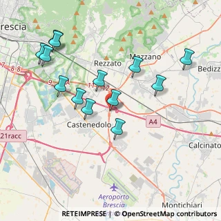 Mappa Via dei Ponticelli, 25014 Castenedolo BS, Italia (3.99308)