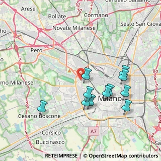 Mappa Via Guglielmo Silva, 20151 Milano MI, Italia (3.78545)