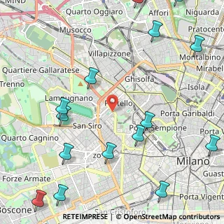 Mappa Via Guglielmo Silva, 20151 Milano MI, Italia (3.05467)