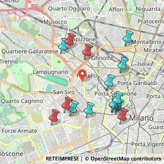 Mappa Via Guglielmo Silva, 20151 Milano MI, Italia (2.11933)