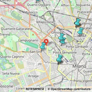 Mappa Via Guglielmo Silva, 20151 Milano MI, Italia (2.42091)