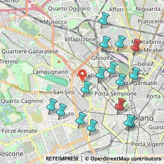 Mappa Via Guglielmo Silva, 20151 Milano MI, Italia (2.34688)