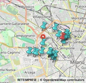 Mappa Portello, 20149 Milano MI, Italia (1.6065)