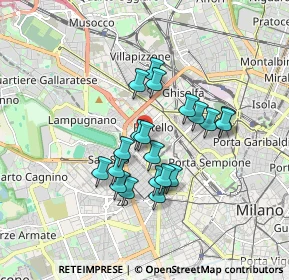 Mappa Portello, 20149 Milano MI, Italia (1.396)