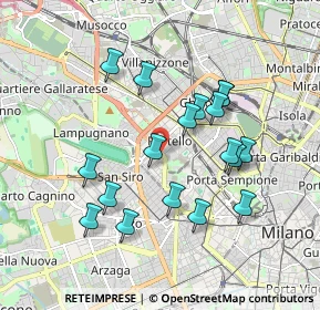 Mappa Portello, 20149 Milano MI, Italia (1.72833)