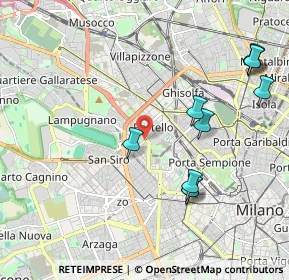 Mappa Portello, 20149 Milano MI, Italia (2.42091)