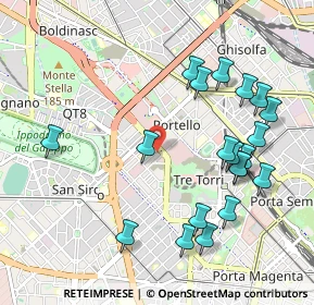 Mappa Via Guglielmo Silva, 20151 Milano MI, Italia (1.095)