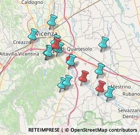 Mappa Via Secula, 36023 Longare VI, Italia (6.37333)
