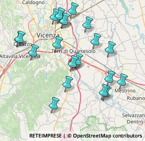 Mappa Via Secula, 36023 Longare VI, Italia (8.3135)