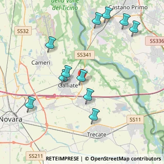Mappa FPJ8+FH, 28066 Galliate NO, Italia (4.44818)