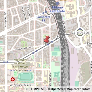 Mappa Via Edoardo Bassini,  45, 20133 Milano, Milano (Lombardia)