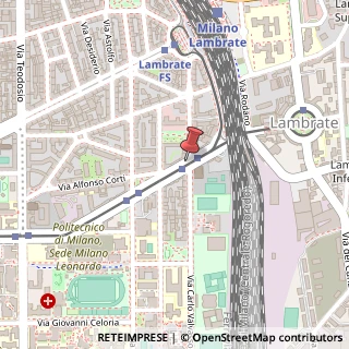 Mappa Via Edoardo Bassini,  47, 20133 Milano, Milano (Lombardia)