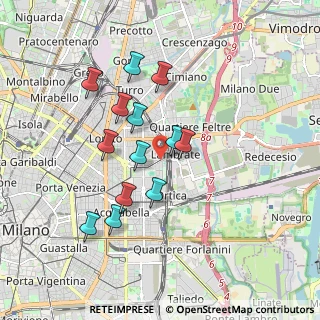 Mappa Via Valvassori Peroni Carlo, 20133 Milano MI, Italia (1.59846)
