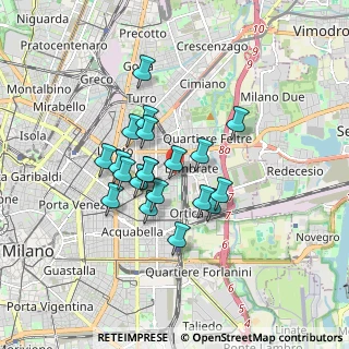 Mappa Via Valvassori Peroni Carlo, 20133 Milano MI, Italia (1.3255)