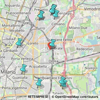 Mappa Via Valvassori Peroni Carlo, 20133 Milano MI, Italia (2.78417)