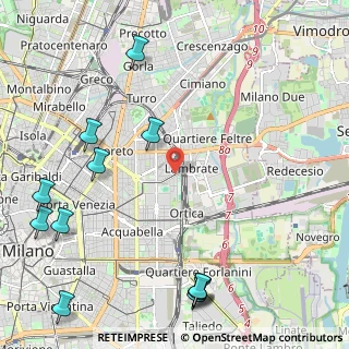 Mappa Via Valvassori Peroni Carlo, 20133 Milano MI, Italia (3.05333)