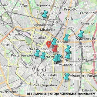 Mappa Via Luigi Razza, 20124 Milano MI, Italia (1.71462)