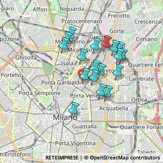 Mappa Via San Gregorio, 20124 Milano MI, Italia (1.54389)