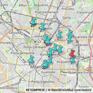 Mappa Via San Gregorio, 20124 Milano MI, Italia (1.67647)
