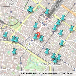 Mappa Via San Gregorio, 20124 Milano MI, Italia (0.6525)