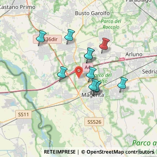 Mappa Piazza Insubria, 20010 Marcallo con Casone MI, Italia (2.93364)